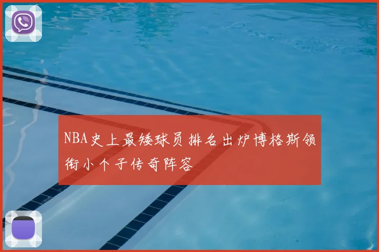 NBA史上最矮球员排名出炉博格斯领衔小个子传奇阵容